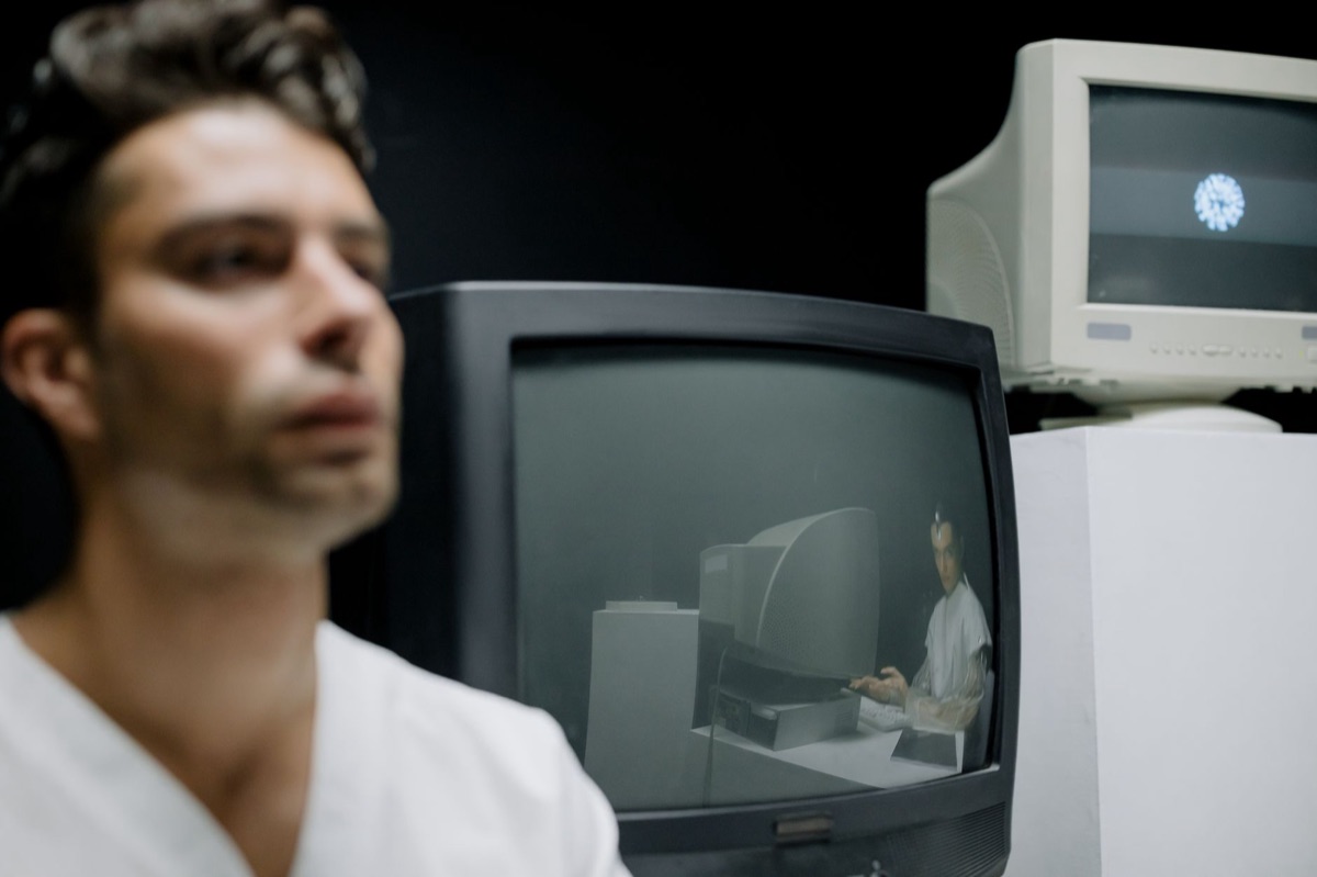 Moniteur informatique vintage