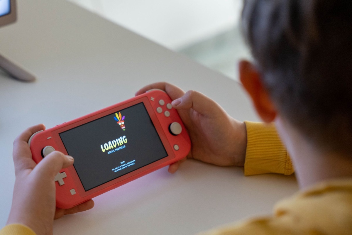 Étiquette de notation d'un console de jeux