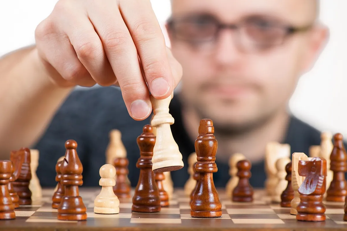 strategy, chess, board game, championship, game, figure, chessboard, chess pieces, competition, player, male, strategic, practice, serious, challenge, tactics,