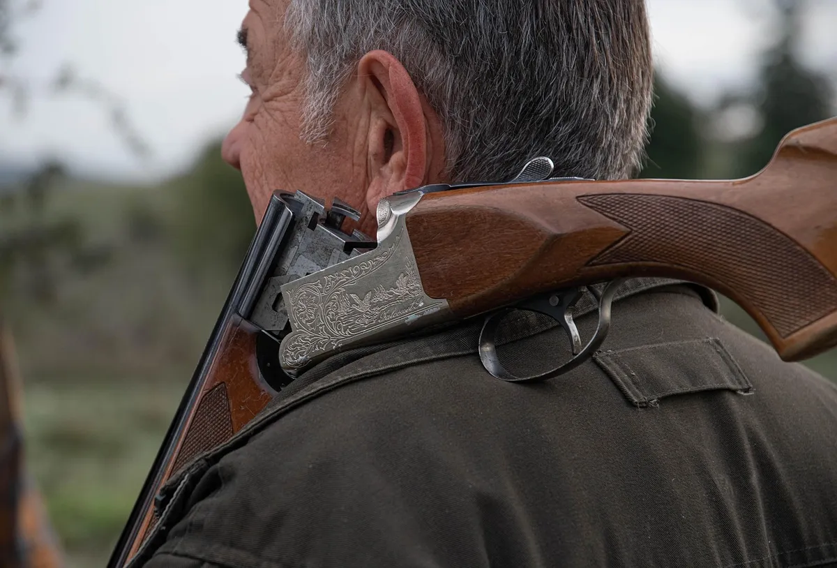 hunter, hunt, musket, armed, game