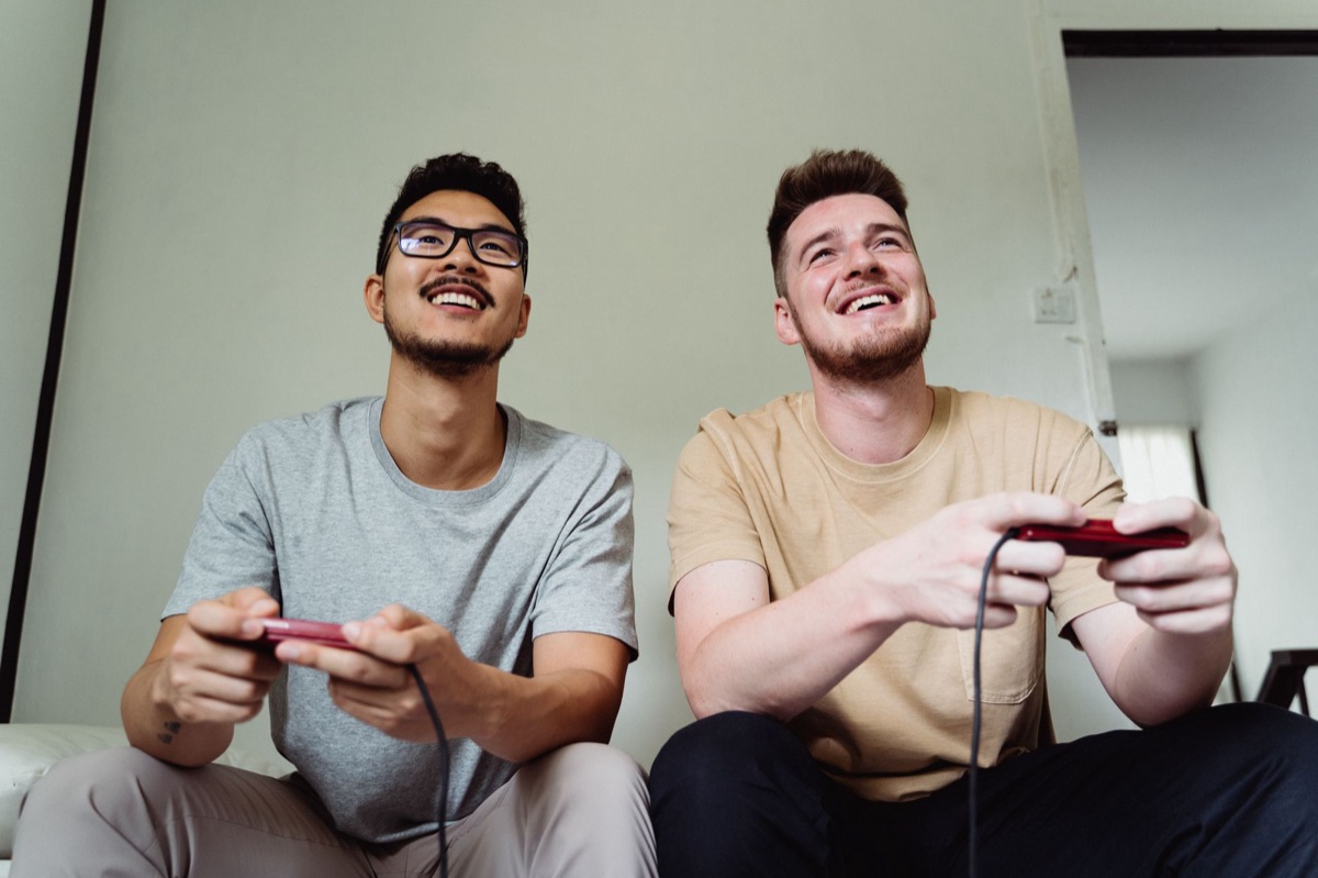 people playing wii games