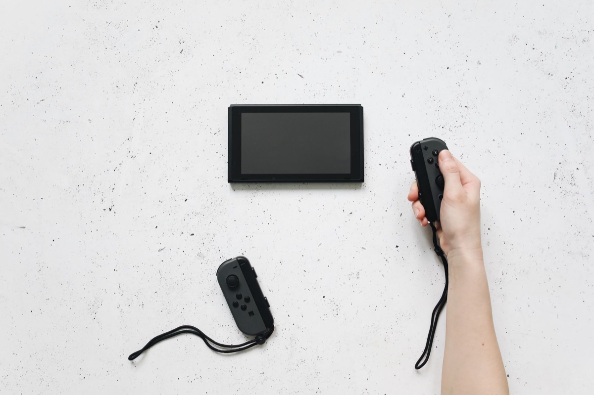 Console de Wii em loja de eletrônicos